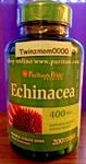 Echinacea 400MG Supports Immune System Health 200 Capsules Puritan Pride. Fixed Price $10.89.