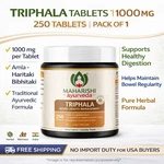 Maharishi Ayurveda Triphala Tablets 1000MG 250 Herbal Digestive Wellness. Fixed Price $24.22.
