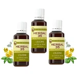 Eudine Herbal Essential Oil Blend 3-PACK-35 Natural Extracts, Pepperm. Fixed Price $112.48.