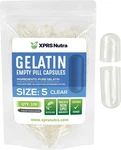Size 5 Clear Empty Gelatin Pill Capsules Kosher Gluten-free Usa Made. Fixed Price $104.99.