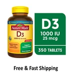 Nature Made Vitamin D3 1000 Iu Tablets, 350 Count, D, Dietary Supplement. Fixed Price $11.49.