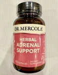 Dr. Mercola, Herbal Adrenal Support 60 Capsules Exp 7/2026. Fixed Price $19.99.