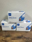 3 Boxes (600 Total) Medline Pressure Activated Safety Lancet 21G 2.2MM. Fixed Price $49.99.