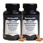 3000MG Iris Sea Moss, 2000MG Black Seed Oil, 1000MG Ashwagandha, Burdr.... Fixed Price $57.43.