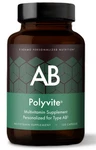 D'adamo Polyvite Ab, Multivitamin Supplement, 120 Capsules. Fixed Price $54.00.