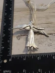 Midwest Serenity Angel Ornament Pin Pewter Silver Metal Wise Woman Brooch Uq. Fixed Price $10.00.