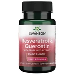 Swanson Resveratrol & Quercetin With Grape Seed Extract - Oxidative Support. Fixed Price $20.29.