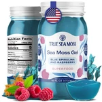 Trueseamoss Gel Superfood Blue Spirulina, 16OZ, Bb 6/26. Fixed Price $26.00.