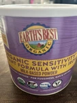 Earth's Best Organic Baby Sensitivity With Iron 21.0 Oz Expires 1/16/26. Fixed Price $42.50.