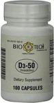 Bio-tech Pharmacal D3-50 50,000 Iu, 100 Capsules Count (pack Of 1). Fixed Price $42.25.