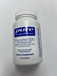 Curcumin 500 With Bioperine 60 Capsules Pure Encapsulation Exp 06/26. Fixed Price $47.00.