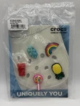 Crocs Happy Candy Uniquely You Jibbitz 5 Pack Cloud Gummy Lollipop Rainbow. Fixed Price $9.99.