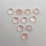 Natural Rose Quartz Round Cabochon Loose Gemstone 23 Pcs 7 Mm 36 Ct. Fixed Price $10.79.