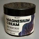 Reliefy Magnesium Cream 10OZ Rest Relax Hemp Shea Lavender Exp 05/2027. Fixed Price $15.99.