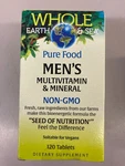 Whole Earth & Sea Pure Food Men's Multivitamin Mineral Supplement 120 Tablets. Fixed Price $33.40.