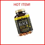Maju's Black Seed Oil Capsules - Cold Pressed, 2% Thymoquinone, 100% Turkish. Fixed Price $36.99.