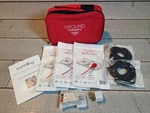 Earthing Ground Therapy Kit With Patches Coiled Cords Adapter & Red Carry Bag. Fixed Price $127.50.