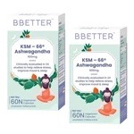 Bbetter Ashwagandha KSM-66 600MG Stress Sleep Anxiety Relief 120 Caps. Fixed Price $79.00.