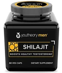 Youtheory Men, Shilajit, Boost Healthy Testosterone 60 Veg Caps. Fixed Price $29.95.