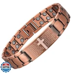 Magenergy Copper Bracelet For Men, Cross Magnetic With Ultra. Fixed Price $34.99.