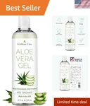 Kinrose 12OZ Pure Aloe Vera Gel - Ultimate Sunburn Relief & Skin Nourishment. Fixed Price $29.97.