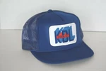 Vintage Kdl Foods Inc Trucker Hat Blue Patch Grain Breads Initials Name Cap. Fixed Price $14.99.