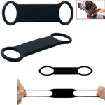 Dracra Pack Dog Tag Rubber 8.5X2.5 Cm (small), 6.5X1.4 (large), Black. Fixed Price $13.15.