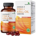 Futurebiotics OMEGA-3 Fish+krill Oil Heart Health, 1000MG, Non- Gmo 120 Softgels. Fixed Price $19.97.