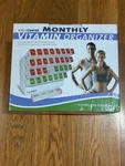 Mthe Medcenter 31 Day Monthly Vitamin Medicine Pill Organizer(new/sealed. Fixed Price $24.99.