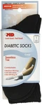 Md Usa Seamless Toe-wave-in Mesh Diabetic Crew Socks, Black, Medium (pack Of 3). Fixed Price $16.99.