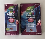 Natures Way Cold Relief Umcka 10 Cherry Chewable Tablet Exp 8/26 & Syrup 11/26. Fixed Price $11.99.