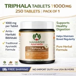 Maharishi Ayurveda Triphala Tablets 1000MG 250 Herbal Digestive Wellness. Fixed Price $24.42.
