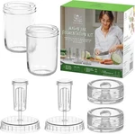 Kit - 2 Fermenting Mason Jars, Fermentat. Fixed Price $19.49.