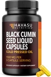 Cold Pressed Black Seed Oil Capsules - 1500MG Cumin Supplement For Immune. Fixed Price $21.82.