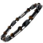Pulsera Magnetica De Ojo Tigre Y Hematita Estilo Elegante Para Hombre. Fixed Price $43.33.