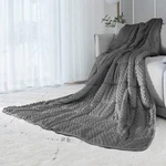 Alansma Reversible Weighted Blanket For All Season, Luxury Velvet, Warm And C.... Fixed Price $72.98.