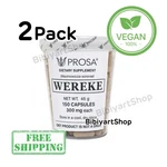 2 Pack Vegan Wereke Capsulas Prosa 150 Capsules Wereque Dietary Suplement. Fixed Price $27.99.