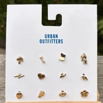 Nwt New Urban Outfitters Uo Gold Stud Icon Set 12 Mix & Match. Fixed Price $15.00.