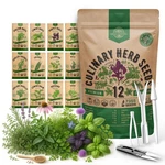 Organo Republic 12 Culinary Herbs Seeds Variety Pack 7,355+ Heirloom, Nongmo.... Fixed Price $17.35.