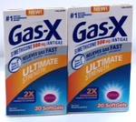 2PK- Gas-x, 40 Total Softgels, Exp. 5/28. Fixed Price $25.95.