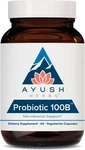 Ayush Herbs Probiotic 100B, Strains, 60 Vegetarian Capsules Exp 7/27. Fixed Price $20.79.