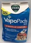 Vicks Vapopads Refill VSP-19 Menthol Vapor Large 12 Count Box Free Ship. Fixed Price $12.95.
