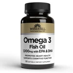 Windmill Vitamins Omega 3 Fish Oil W/ Epa & Dha 1000MG 90 Soft Gels. Fixed Price $13.99.