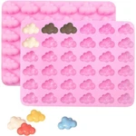 Silicone Chocolate Mold 2-PACK Cloud Shape Candy Fondant Jelly Gummy Baking Tool. Fixed Price $10.78.