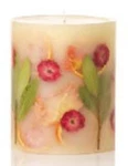 Peony Pomelo Rosy Rings Medium 6.5 Inch 200 Hour Pillar Botanical Scented Candle. Fixed Price $76.00.