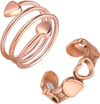 Feraco 2PCS Copper Rings For Women,magnetic Thumb Cooper With Magnet,lympha. Fixed Price $17.12.