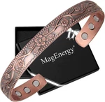 Magenergy Copper Bracelets For Women, 99.9% Pure Vintage Flower Magnetic. Fixed Price $16.18.