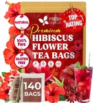 Freshdrinkus 140 Hibiscus Flowers Tea Bags, 100% Natural, Pure From .... Fixed Price $21.51.