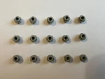 Lego Lot Of 15 Medium Stone Grey Gray Flowers 1X1 Plant. Fixed Price $7.49.