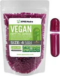 Size 4 Purple Carrot Empty Vegan Capsule Kosher Pill Vegetable Veggie. Fixed Price $8.89.